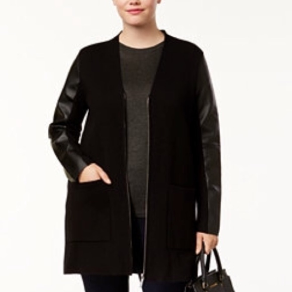Michael Kors Plus Size Cardigan Jacket
